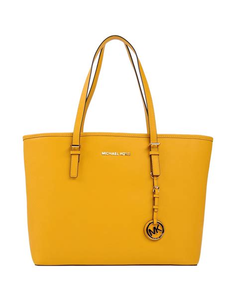 yellow michael kors purse|michael kors yellow tote bag.